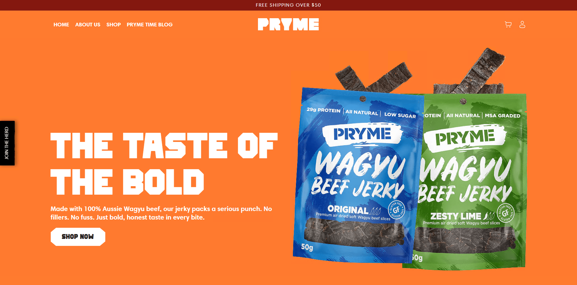 Pryme homepage